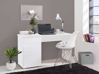 INOSIGN Schreibtisch "Elan" Breite 130 cm, Front in Rillenoptik, grifflos, günstig online kaufen