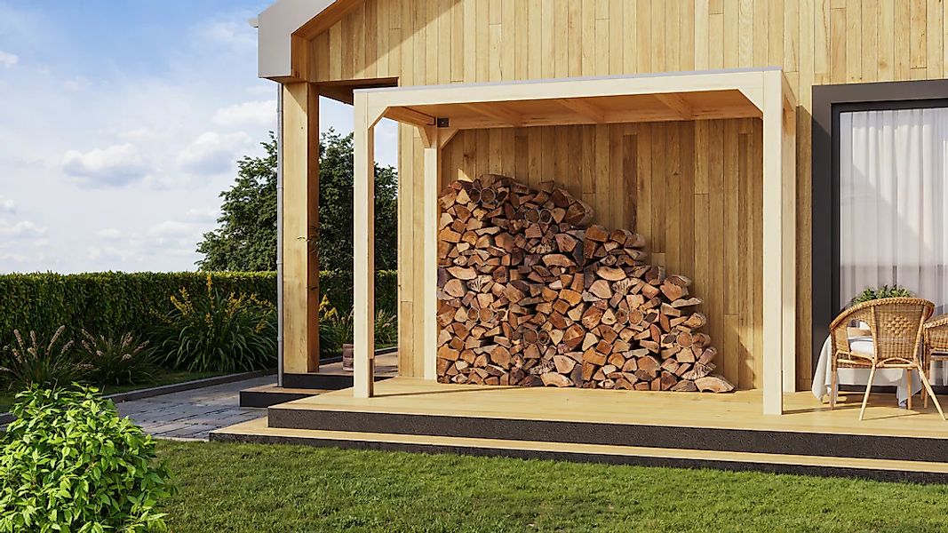 Karibu Pavillon "Gordon", BxTxH: 320x160x239 cm, ohne Seitenteile und Rückw günstig online kaufen
