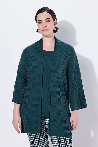 Ulla Popken Strickjacke Strickjacke Strukturstrick Oversized günstig online kaufen