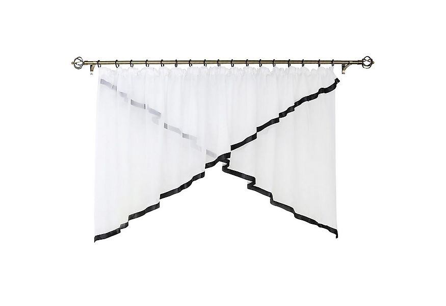 Joyswahl Scheibengardine (2 St), Kräuselband, Store, Küche Bistrogardinen, günstig online kaufen