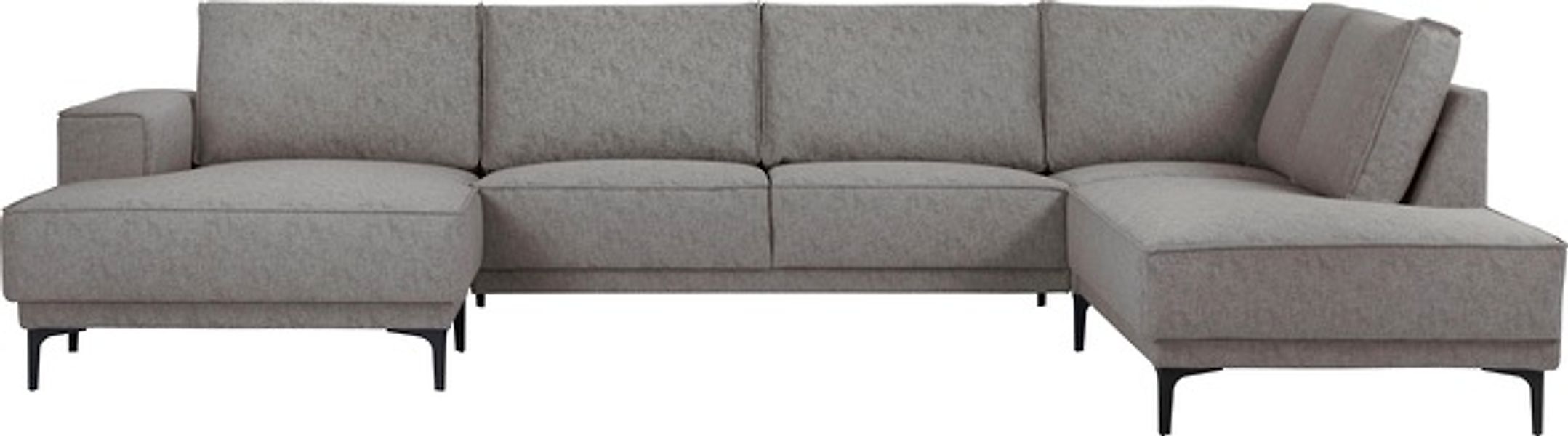 Places of Style Wohnlandschaft »XXL Sofa Oland, Struktur, Flachgewebe, Luxu günstig online kaufen