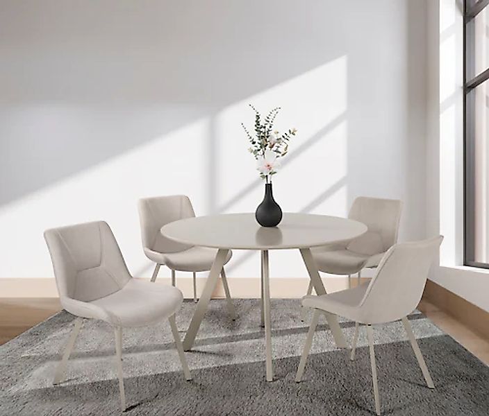 Duo Collection Essgruppe "Pina und Mila", (Set, 5 tlg.), Ø 120 cm, massives günstig online kaufen