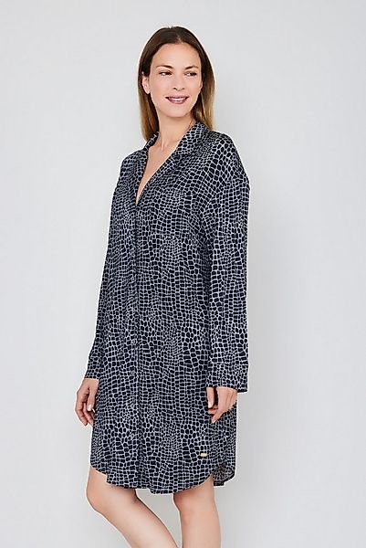 JOOP! Nachthemd Luxe Modal Printed im Animalprint-Design, Reverskragen, lan günstig online kaufen