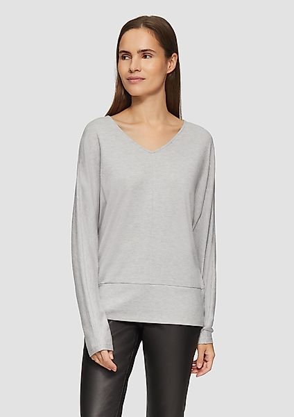 s.Oliver Langarmshirt Langarmshirt mit Fledermausärmeln und günstig online kaufen