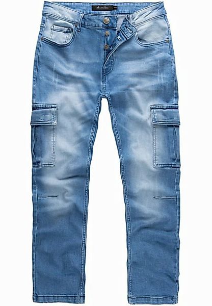 Amaci&Sons Straight-Jeans MIAMI Regular Slim Cargo Jeans günstig online kaufen