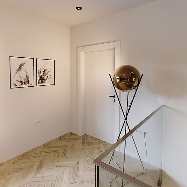 s.luce Stehlampe Dreibeinleuchte Orb 40cm Glaskugel günstig online kaufen