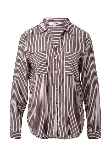 s.Oliver Langarmbluse Bluse Streifenbluse mit aufgesetzten günstig online kaufen
