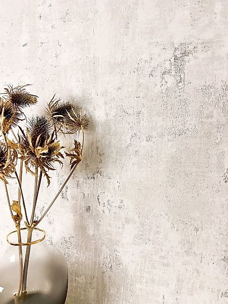 Newroom Vliestapete Tyana Light Grey Tapete Betonoptik Putz,Beton,Metallic, günstig online kaufen