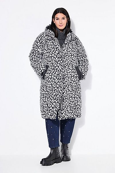 Studio Untold Steppmantel Steppmantel Leo-Muster 2-Wege-Zipper Kapuze günstig online kaufen