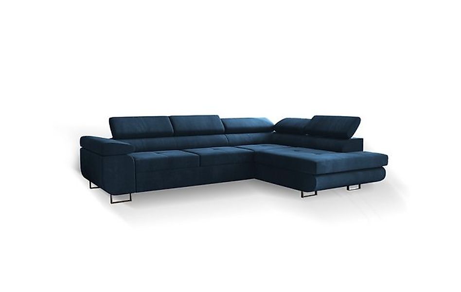 Goldstoff Ecksofa Designercouch mit Schlaffunktion, multifunktionale Couch günstig online kaufen