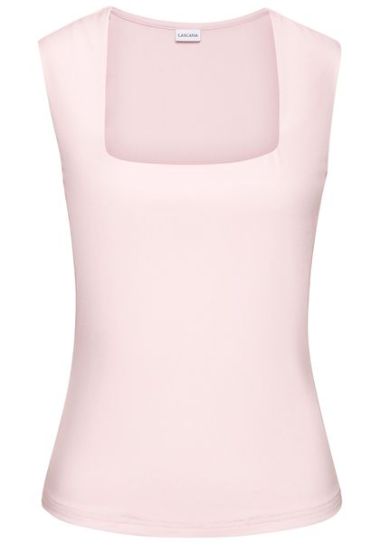 LASCANA Tanktop aus bügelfreiem Material, elegantes Basic-Top mit breiten T günstig online kaufen