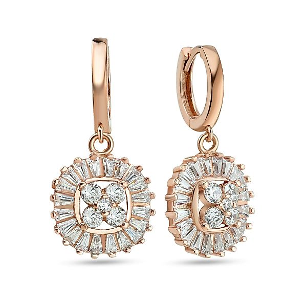 dKeniz Paar Ohrhänger "925/- Sterling Silber rosévergoldet Shine" günstig online kaufen