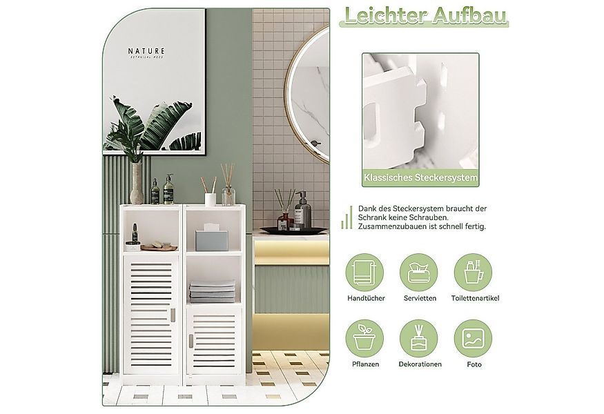 Dripex Midischrank Badezimmerschrank, Badschrank schmal, Toilettenschrank w günstig online kaufen