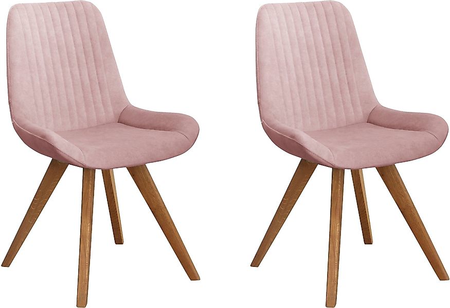 Home affaire Schalenstuhl "Bratislava" (Set) 2 Stk. Samtvelours Gestell Eic günstig online kaufen