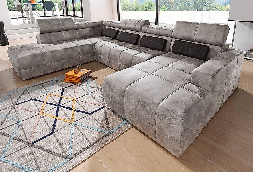 DOMO collection Wohnlandschaft "Brandon, whlw. mit Sitztiefenverstellung, w günstig online kaufen