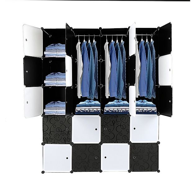 VINGLI Kleiderschrank DIY Regalsystem Steck Regal günstig online kaufen