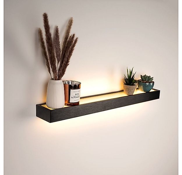 s.luce Wandleuchte LED Lichtboard Wandleuchte Cusa Up & Down Schwarz, Warmw günstig online kaufen