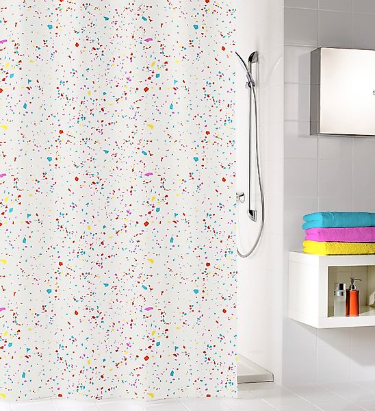 Kleine Wolke Duschvorhang Confetti Breite 180 günstig online kaufen