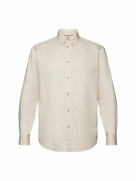 Esprit Langarmhemd Hemd aus Baumwoll-Popeline günstig online kaufen