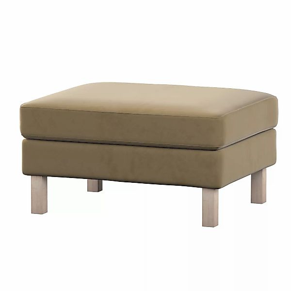 Bezug für Karlstad Hocker, hellbraun, Husse, Karstadt Hocker, Living Velvet günstig online kaufen