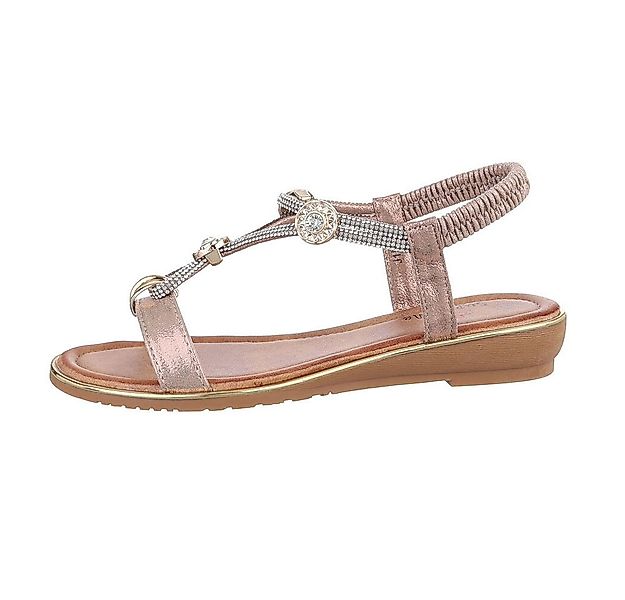 Ital-Design Damen Freizeit Riemchensandalette (86016756) Keilabsatz/Wedge R günstig online kaufen