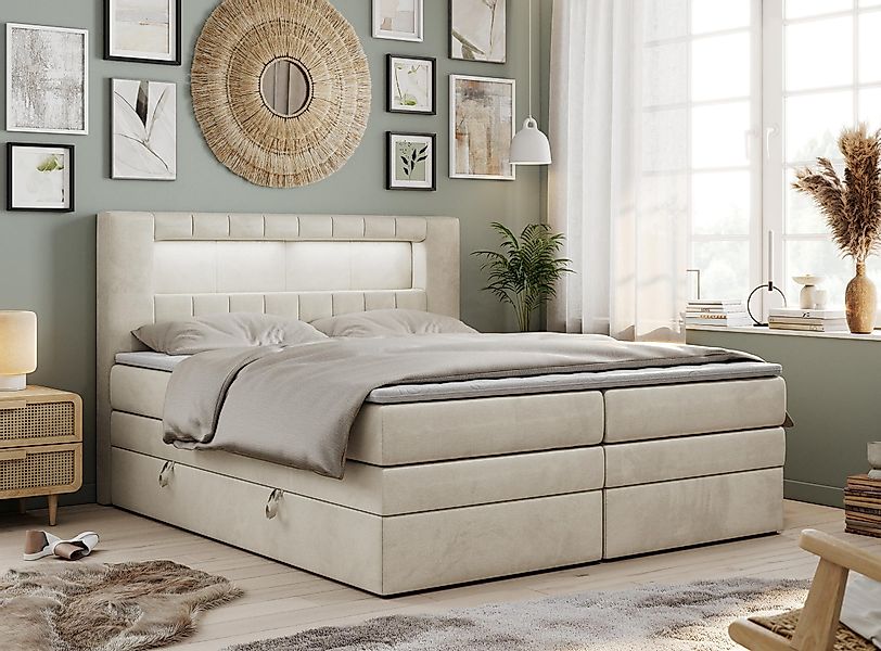 MKS MÖBEL Boxspringbett GOLD 5 KING günstig online kaufen