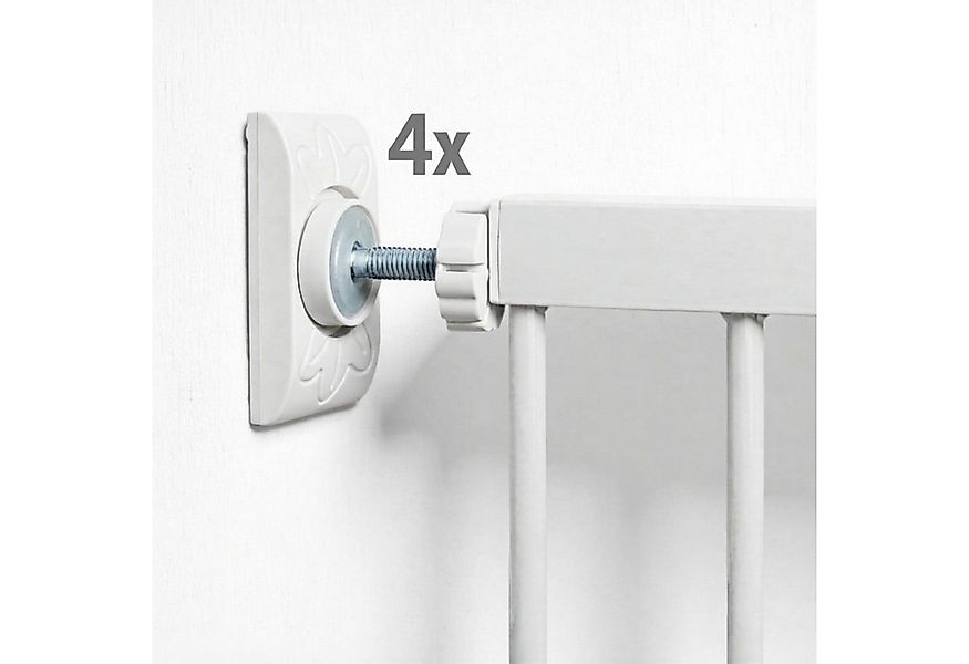 Bronea Türschutzgitter 4X Wandschutz Pads Eckig für Treppengitter & Türschu günstig online kaufen