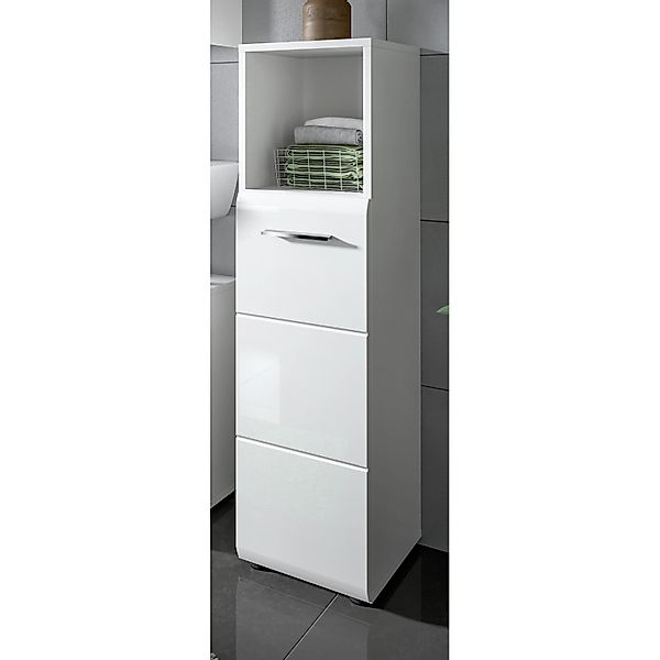 Inn.Furn Badezimmer Kommode in Weiß Hochglanz 30 x 110 cm Cover günstig online kaufen