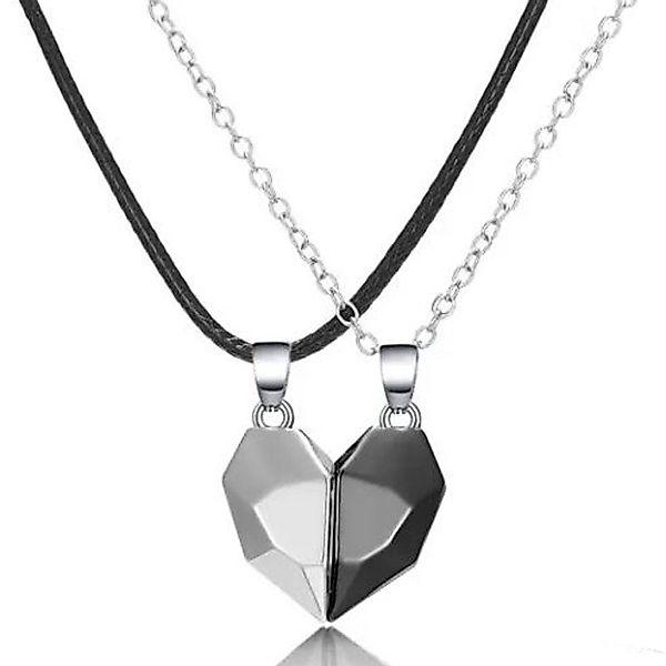 KARMA Freundschaftskette Partnerketten Herz Hälften magnetisch günstig online kaufen