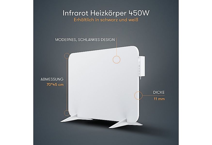 Bringer Infrarotheizung, 450 Watt Elektroheizung, mit Smart Thermostat, WiF günstig online kaufen