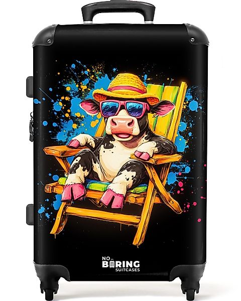 NoBoringSuitcases.com© Hartschalen-Trolley Lustige Sommerkuh Illustration 6 günstig online kaufen