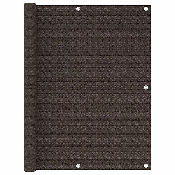 Balkon-sichtschutz Braun 120x400 Cm Hdpe günstig online kaufen