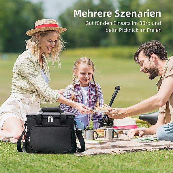 WILGOON Picknickkorb 15L Einkaufskörbe Kühltasche Faltbar günstig online kaufen