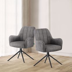 DUBI Möbel Polsterstuhl THOMAS-ZARA, 360° drehbar günstig online kaufen