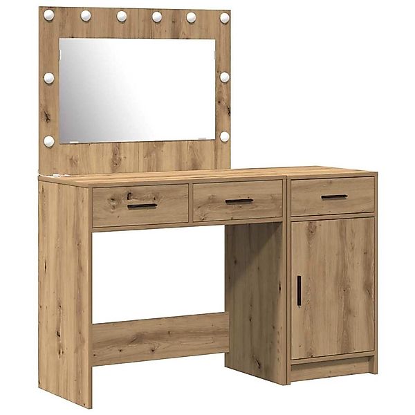 vidaXL Schminktisch mit Tür 2-Tlg Braun 40 x 41 x 75 cm Holzwerkstoff 33342 günstig online kaufen