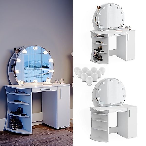 Vicco Schminktisch Almina, Weiß, 100 cm günstig online kaufen