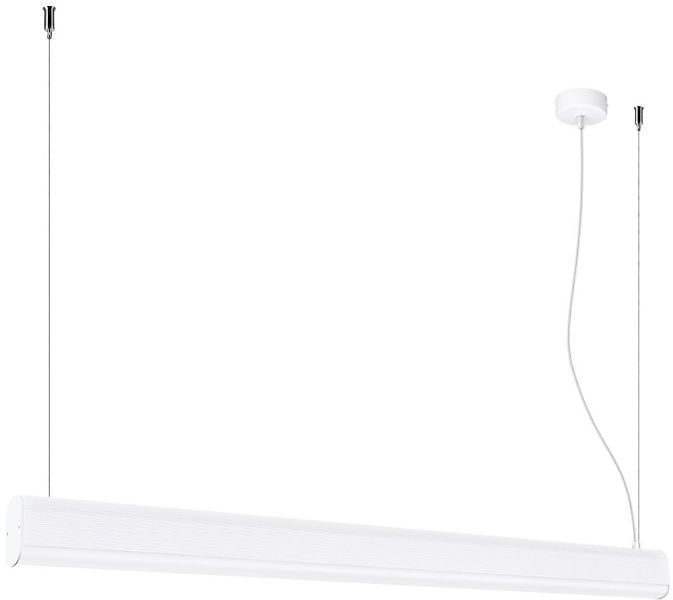 Pendelleuchte »Pendelleuchte FARGE Weiß LED 4000K«, 1 flammig, Leuchtmittel günstig online kaufen