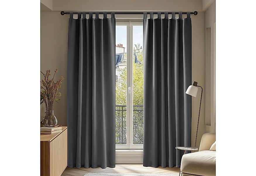 Deconovo Verdunkelungsvorhang 2er Set Blickdicht Schlaufen Verdunkelungsvor günstig online kaufen