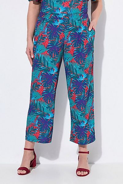 Ulla Popken Schlupfhose 7/8-Jerseyhose weites gerades Bein Elastikbund günstig online kaufen