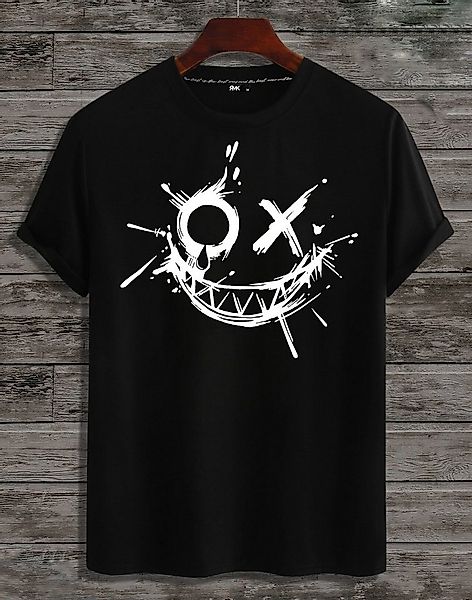 RMK T-Shirt RMK T-Shirt Herren Shirt Rundhals Vintage Smile Smiley aus 100% günstig online kaufen