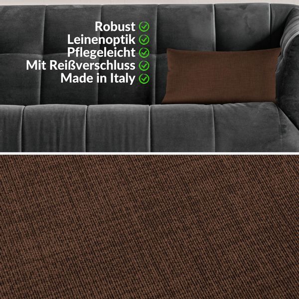 ANRO Dekokissen MrJack Kissenbezug Leinenoptik Deko günstig online kaufen