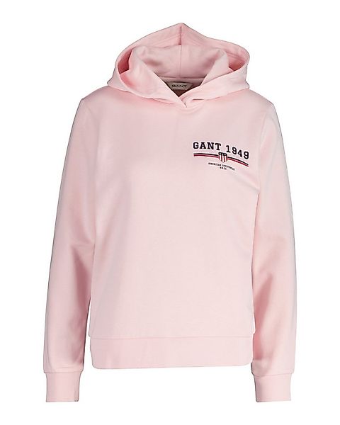 Gant Hoodie REG GRAPHIC HOODIE gerippte Abschlüsse, Kapuze ohne Kordel günstig online kaufen