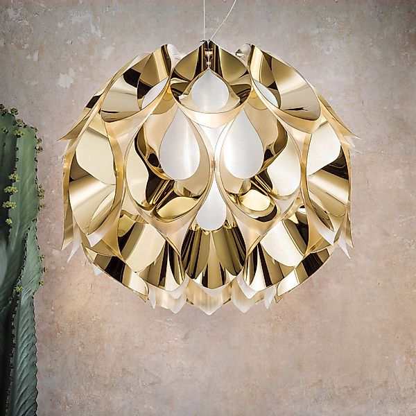 Slamp Flora - Design-Hängeleuchte, gold, 50 cm günstig online kaufen