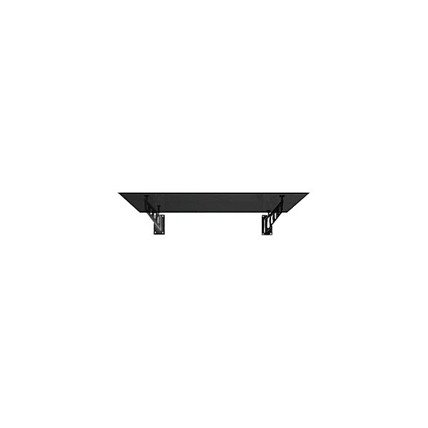 Glaszentrum Hagen S 180x90 cm Glasvordach inkl. Halter Ral7016 Grauglas günstig online kaufen