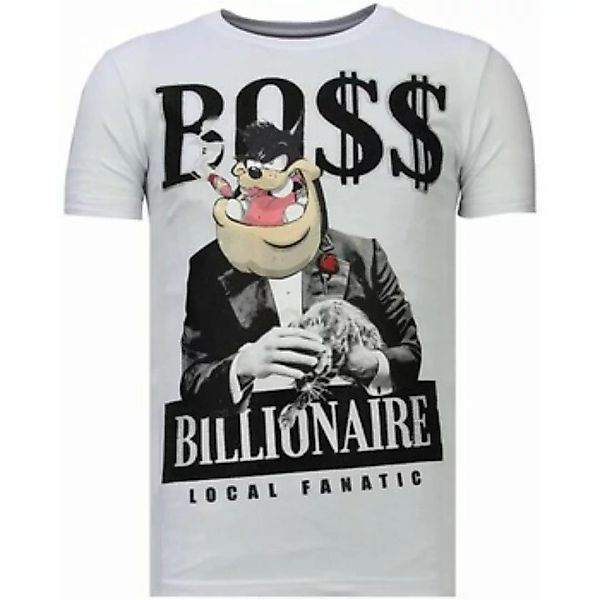 Local Fanatic  T-Shirt Billionaire Boss Strass günstig online kaufen