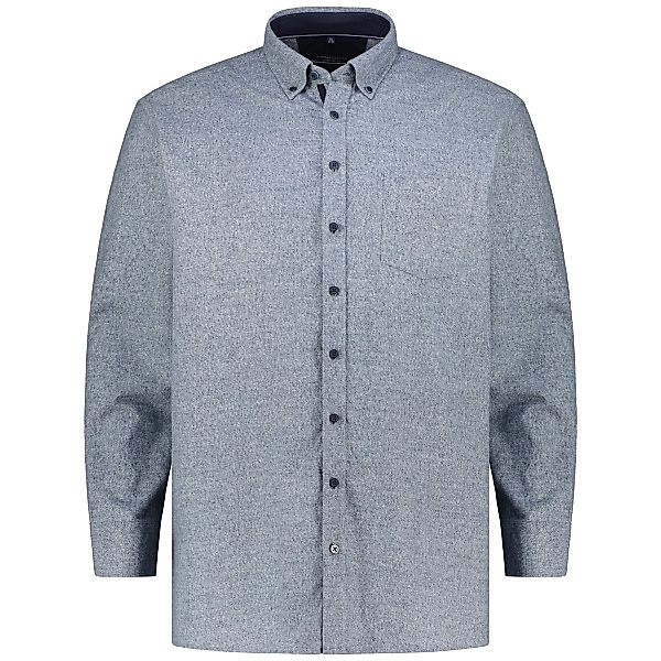 CASA MODA Freizeithemd aus Baumwoll-Flanell Farbe blau Größe: 6XL günstig online kaufen