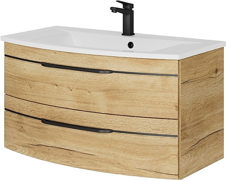 Saphir Waschtisch »Serie 7045 Mineralmarmor-Waschtisch und Unterschrank, 91 günstig online kaufen