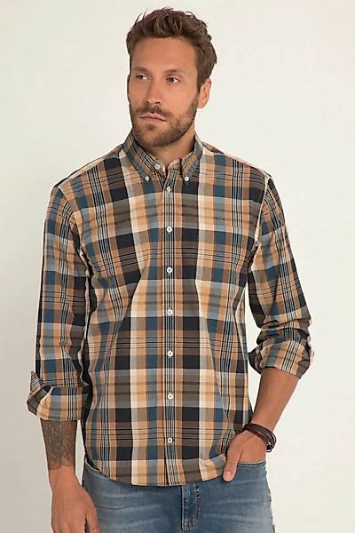 JP1880 Businesshemd Karohemd Langarm Buttondown-Kragen Modern Fit günstig online kaufen