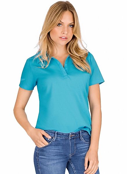 Trigema Poloshirt "TRIGEMA Poloshirt ohne Knopfleiste" 1 Stk. günstig online kaufen