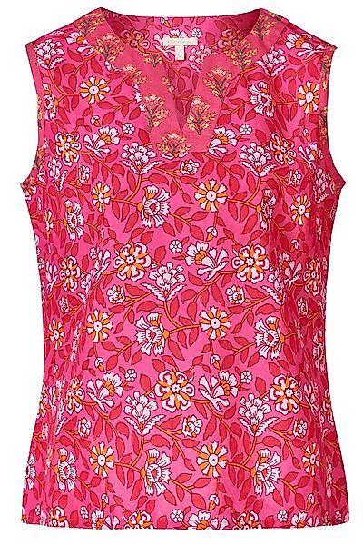 Himalaya Clothing Tunika Ärmellose Bluse aus leichter Bio-Baumwolle mit ele günstig online kaufen